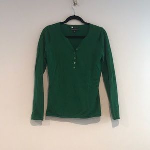 Carole Little Merino Wool V-neck Sweater